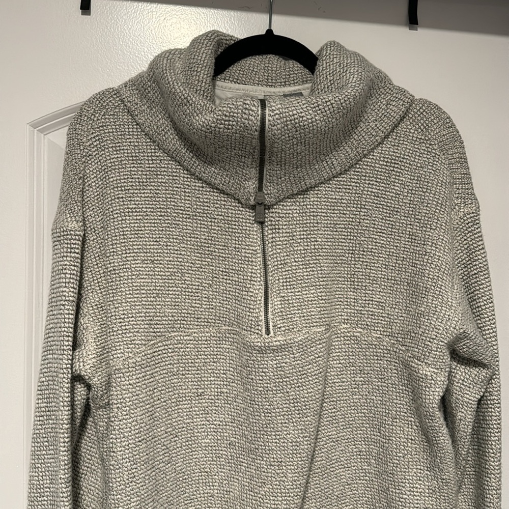 SWEATY BETTY restful bouclé half zip pullover